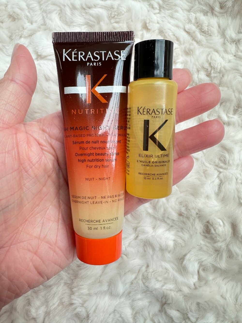 Kerastase Serum and Hair Oil Travel Sample Mini Size